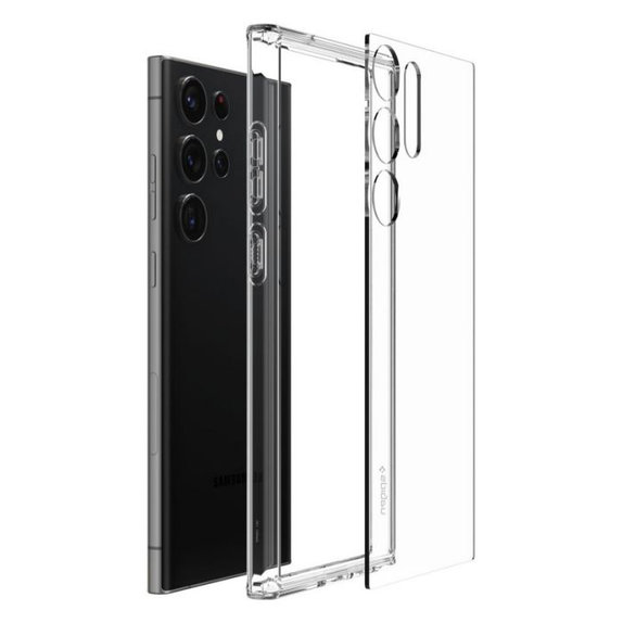 Spigen - Coque Ultra Hybride pour Samsung Galaxy S23 Ultra, transparente