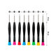 Baku BK-6108 - Jeu de tournevis pour téléphones, tablettes et ordinateurs portables (8 pièces)