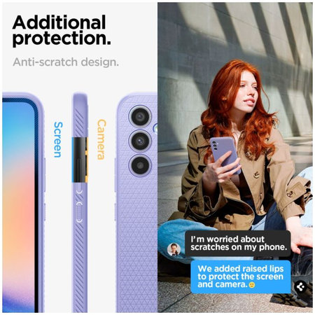 Spigen - Étui Liquid Air pour Samsung Galaxy A34 5G, Awesome Violet