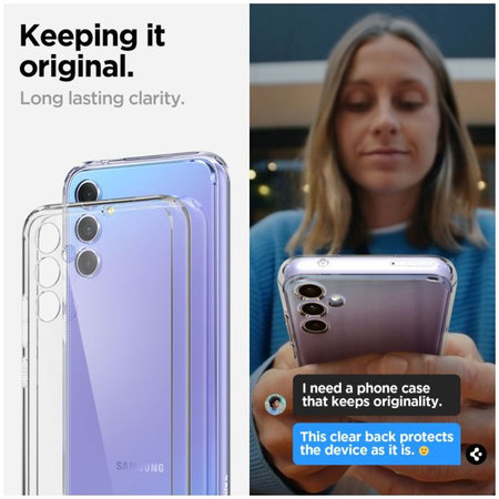 Spigen - Étui Ultra Hybrid pour Samsung Galaxy A34 5G, Crystal Clear