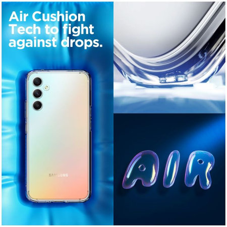 Spigen - Étui Ultra Hybrid pour Samsung Galaxy A34 5G, Crystal Clear