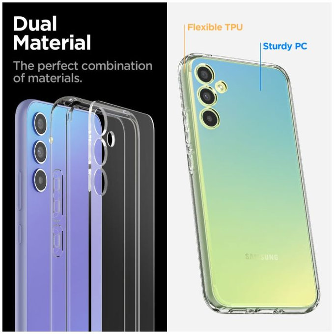 Spigen - Étui Ultra Hybrid pour Samsung Galaxy A34 5G, Crystal Clear