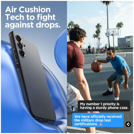 Spigen - Étui Liquid Air pour Samsung Galaxy A54 5G, Matte Black