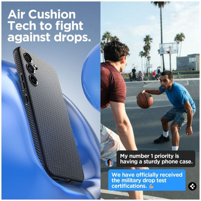 Spigen - Étui Liquid Air pour Samsung Galaxy A54 5G, Matte Black