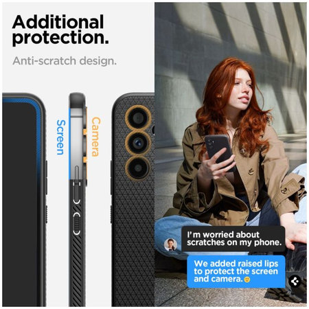 Spigen - Étui Liquid Air pour Samsung Galaxy A54 5G, Matte Black