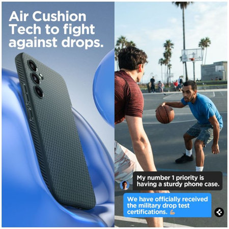 Spigen - Étui Liquid Air pour Samsung Galaxy A54 5G, Abyss Green