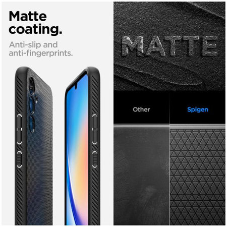 Spigen - Étui Liquid Air pour Samsung Galaxy A34 5G, Matte Black