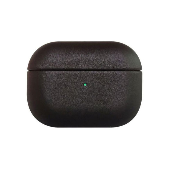 FixPremium - Étui en cuir pour AirPods Pro 2, noir