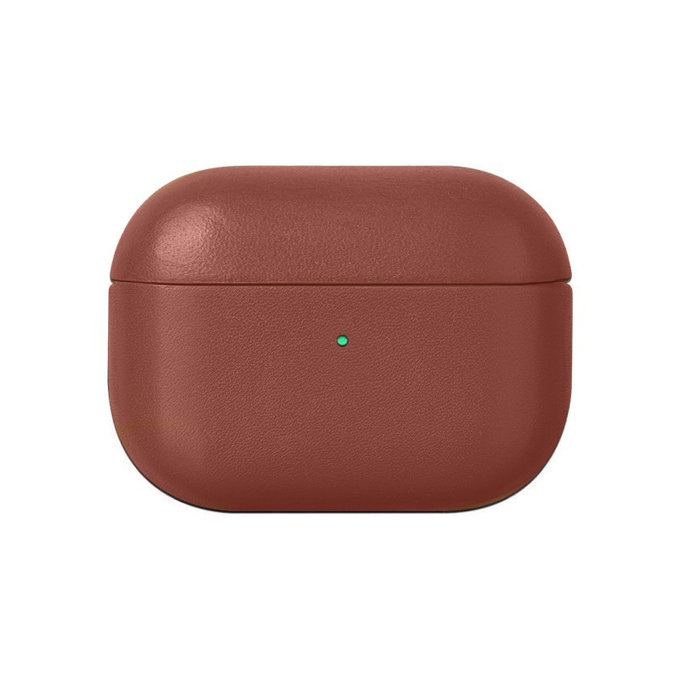 FixPremium - Étui en cuir pour AirPods Pro 2, marron