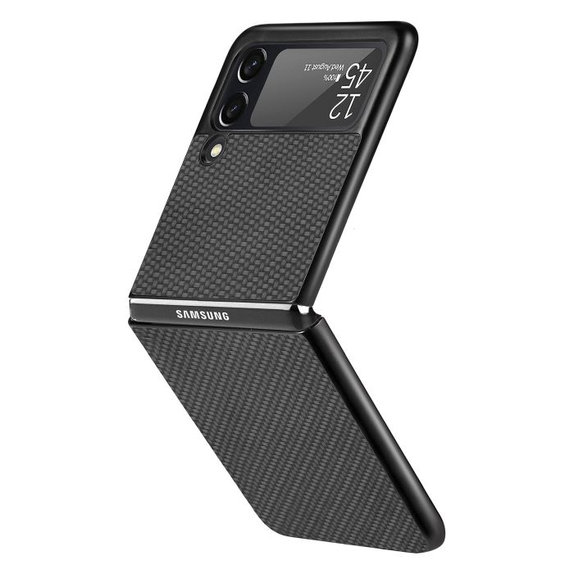 FixPremium - Coque Carbone pour Samsung Galaxy Z Flip 2, noir