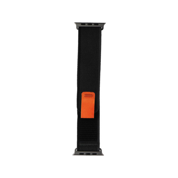FixPremium - Bracelet Trail Loop pour Apple Watch (42, 44, 45 et 49 mm), noir