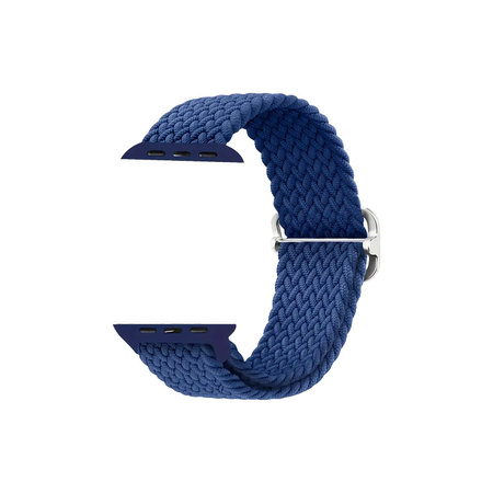 FixPremium - Bracelet Solo Loop pour Apple Watch (42, 44, 45 et 49 mm), bleu foncé