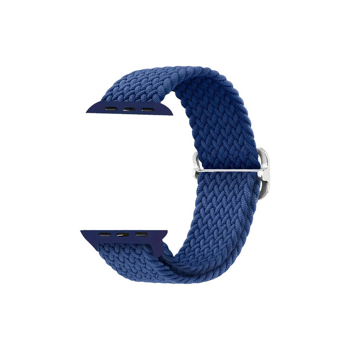 FixPremium - Bracelet Solo Loop pour Apple Watch (42, 44, 45 et 49 mm), bleu foncé