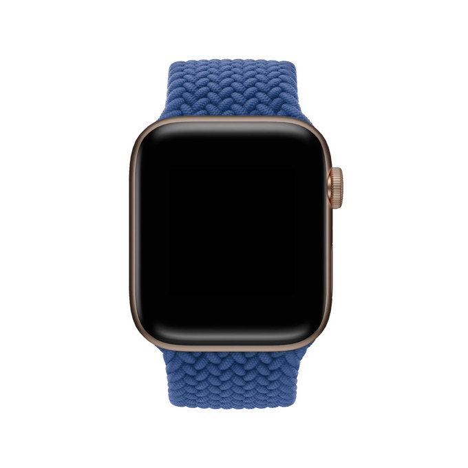 FixPremium - Bracelet Solo Loop pour Apple Watch (42, 44, 45 et 49 mm), bleu foncé