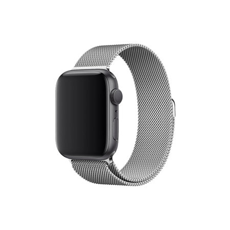 FixPremium - Bracelet Milanese Loop pour Apple Watch (42, 44, 45 & 49mm), argent