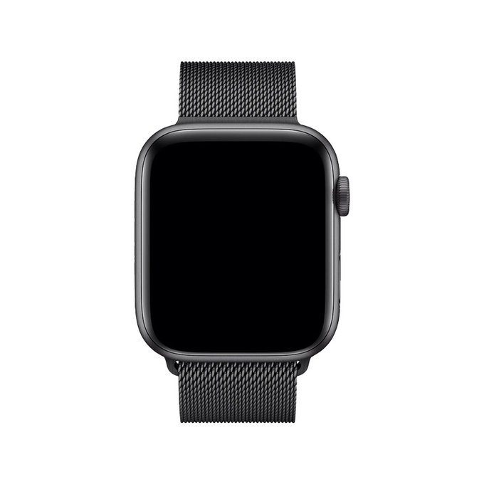 FixPremium - Bracelet Milanese Loop pour Apple Watch (38, 40 & 41mm), noir