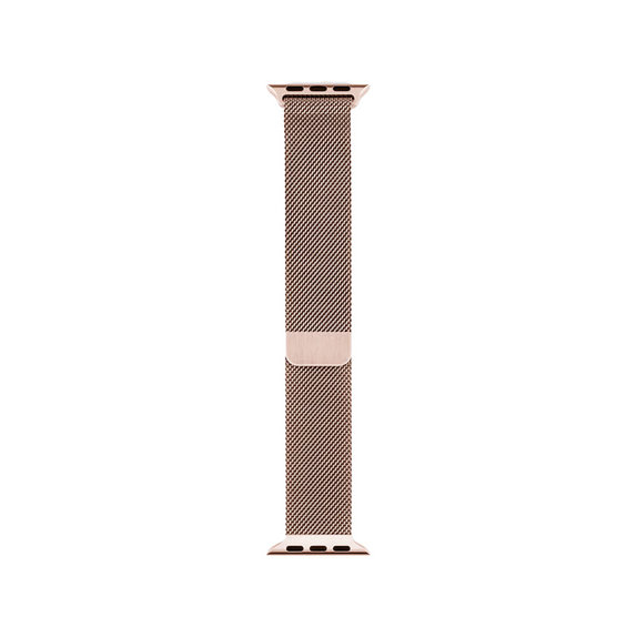 FixPremium - Bracelet Milanese Loop pour Apple Watch (38, 40 & 41mm), or rose