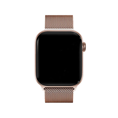 FixPremium - Bracelet Milanese Loop pour Apple Watch (38, 40 & 41mm), or rose