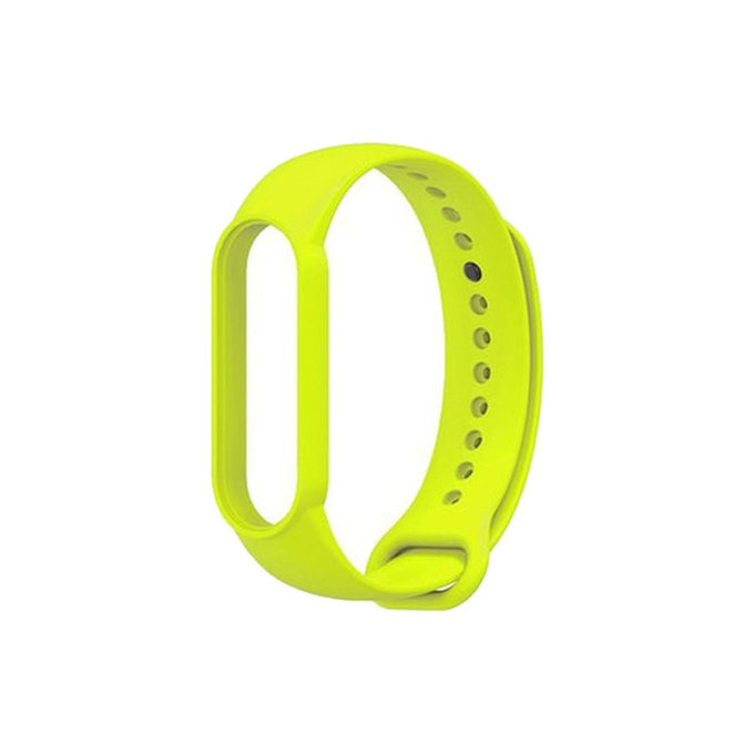 FixPremium - Bracelet en silicone pour Xiaomi Mi Band (5/6/7/7 NFC), jaune