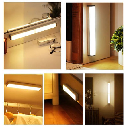 FixPremium - Veilleuse LED avec détecteur de mouvement (blanc froid), (0,3 m), blanc