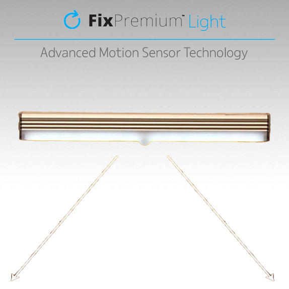 FixPremium - Veilleuse LED avec détecteur de mouvement (jaune chaud), (0,3 m), blanc