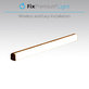 FixPremium - Veilleuse LED avec détecteur de mouvement (jaune chaud), (0,3 m), blanc