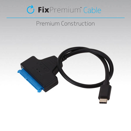 FixPremium - Câble - USB-C / SATA 2,5", noir
