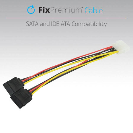 FixPremium - Câble d'alimentation - IDE ATA / 2x SATA