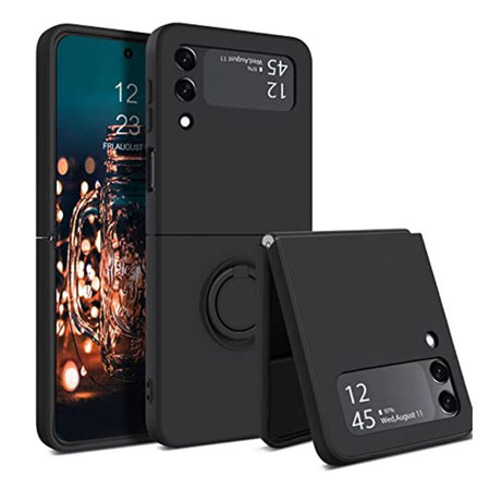 FixPremium - Étui Anneau pour Samsung Galaxy Z Flip 4, noir