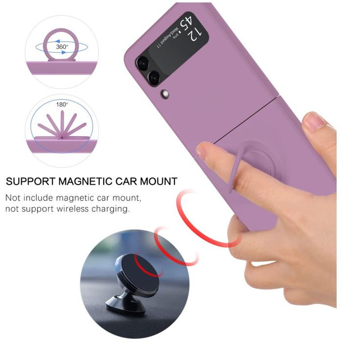 FixPremium - Coque Ring pour Samsung Galaxy Z Flip 4, violet