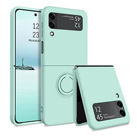 FixPremium - Étui Anneau pour Samsung Galaxy Z Flip 4, vert