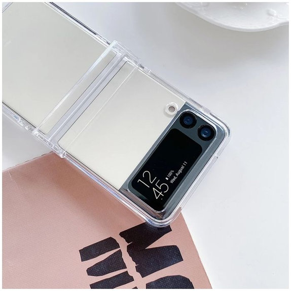 FixPremium - Coque en silicone pour Samsung Galaxy Z Flip 4, transparente