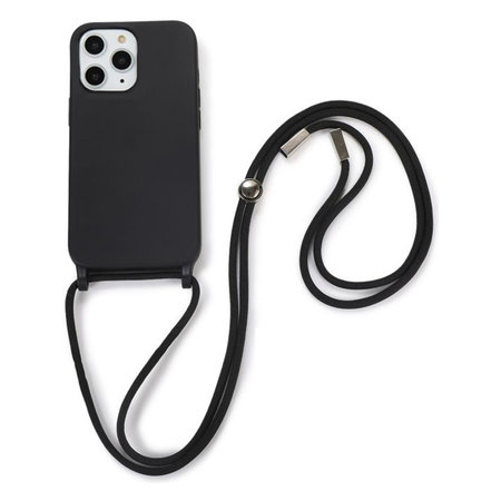 FixPremium - Étui en silicone s String pour iPhone 11 Pro Max, noir