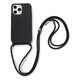 FixPremium - Étui en silicone s String pour iPhone 11 Pro Max, noir