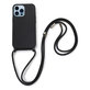 FixPremium - Étui en silicone s String pour iPhone 13 Pro, noir