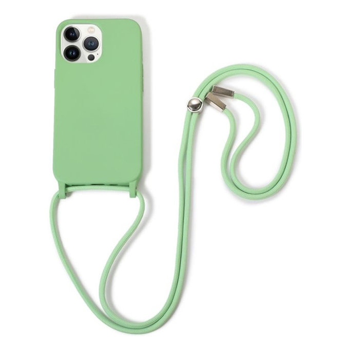 FixPremium - Étui en silicone s String pour iPhone 12 Pro Max, vert