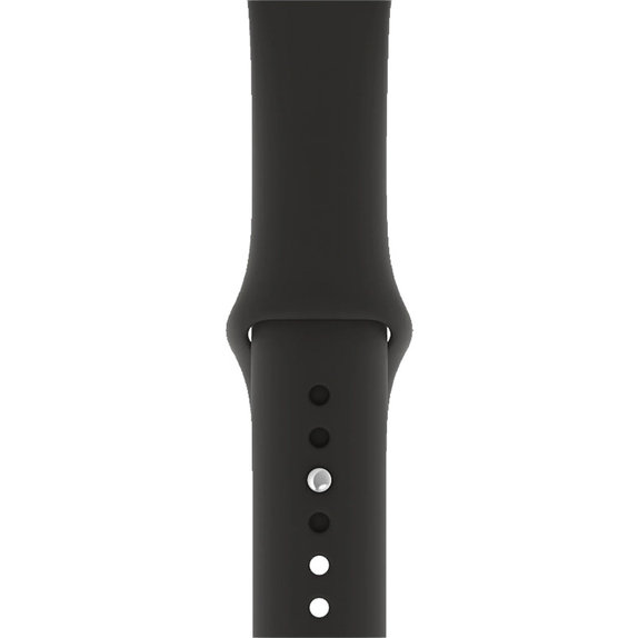 FixPremium - Bracelet en silicone pour Apple Watch (42, 44, 45 et 49 mm), noir