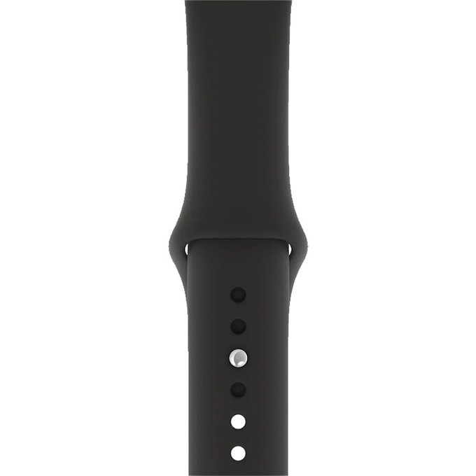 FixPremium - Bracelet en silicone pour Apple Watch (42, 44, 45 et 49 mm), noir