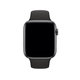 FixPremium - Bracelet en silicone pour Apple Watch (42, 44, 45 et 49 mm), noir