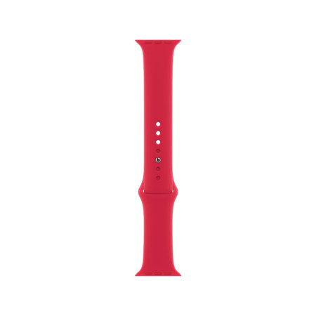 FixPremium - Bracelet en silicone pour Apple Watch (42, 44, 45 et 49 mm), rouge