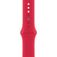 FixPremium - Bracelet en silicone pour Apple Watch (42, 44, 45 et 49 mm), rouge