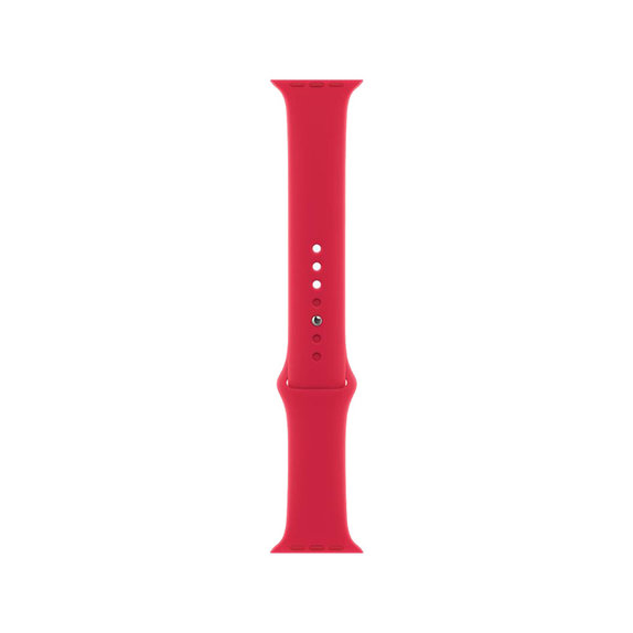 FixPremium - Bracelet en silicone pour Apple Watch (38, 40 et 41 mm), rouge