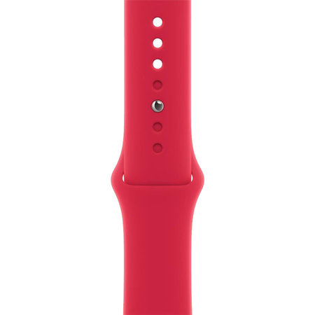 FixPremium - Bracelet en silicone pour Apple Watch (38, 40 et 41 mm), rouge