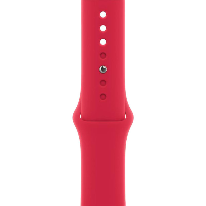 FixPremium - Bracelet en silicone pour Apple Watch (38, 40 et 41 mm), rouge
