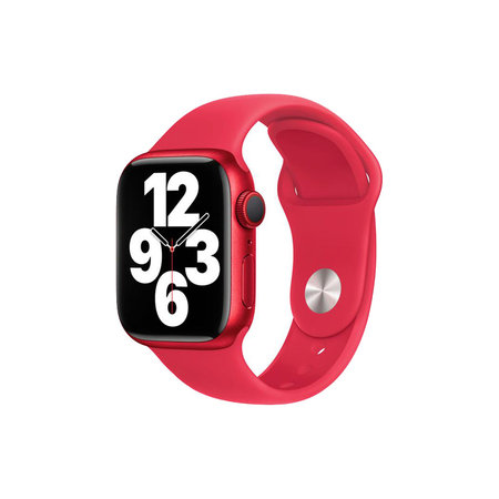 FixPremium - Bracelet en silicone pour Apple Watch (38, 40 et 41 mm), rouge