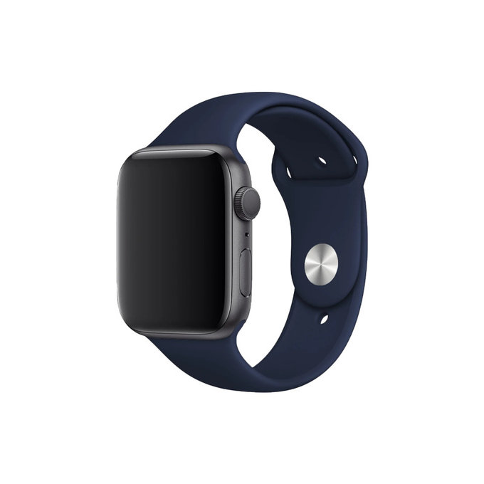 FixPremium - Bracelet en silicone pour Apple Watch (42, 44, 45 et 49 mm), bleu