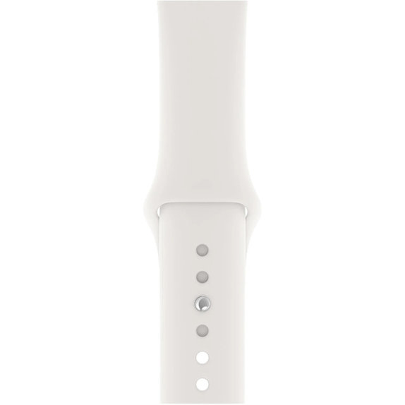 FixPremium - Bracelet en silicone pour Apple Watch (42, 44, 45 et 49 mm), blanc