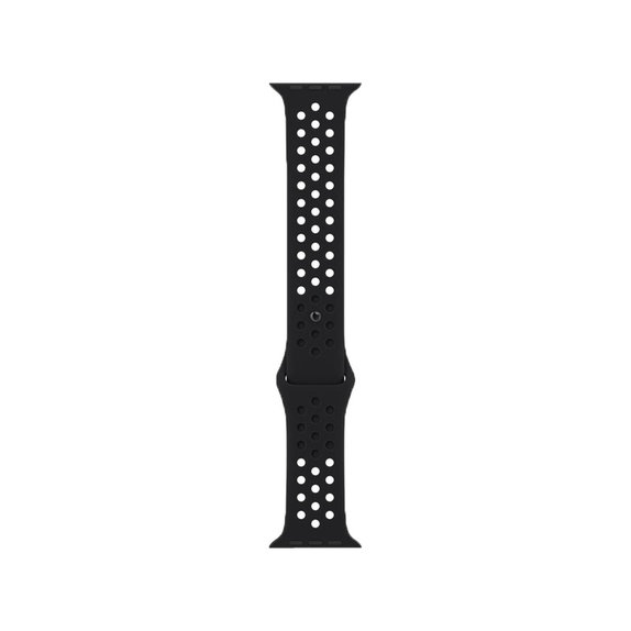 FixPremium - Bracelet sport en silicone pour Apple Watch (42, 44, 45 et 49 mm), noir
