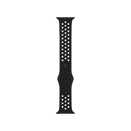 FixPremium - Bracelet sport en silicone pour Apple Watch (42, 44, 45 et 49 mm), noir