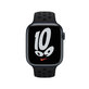 FixPremium - Bracelet sport en silicone pour Apple Watch (42, 44, 45 et 49 mm), noir